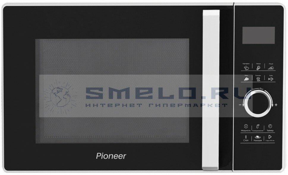 Микроволновая печь соло Pioneer белый, черный - фото №6