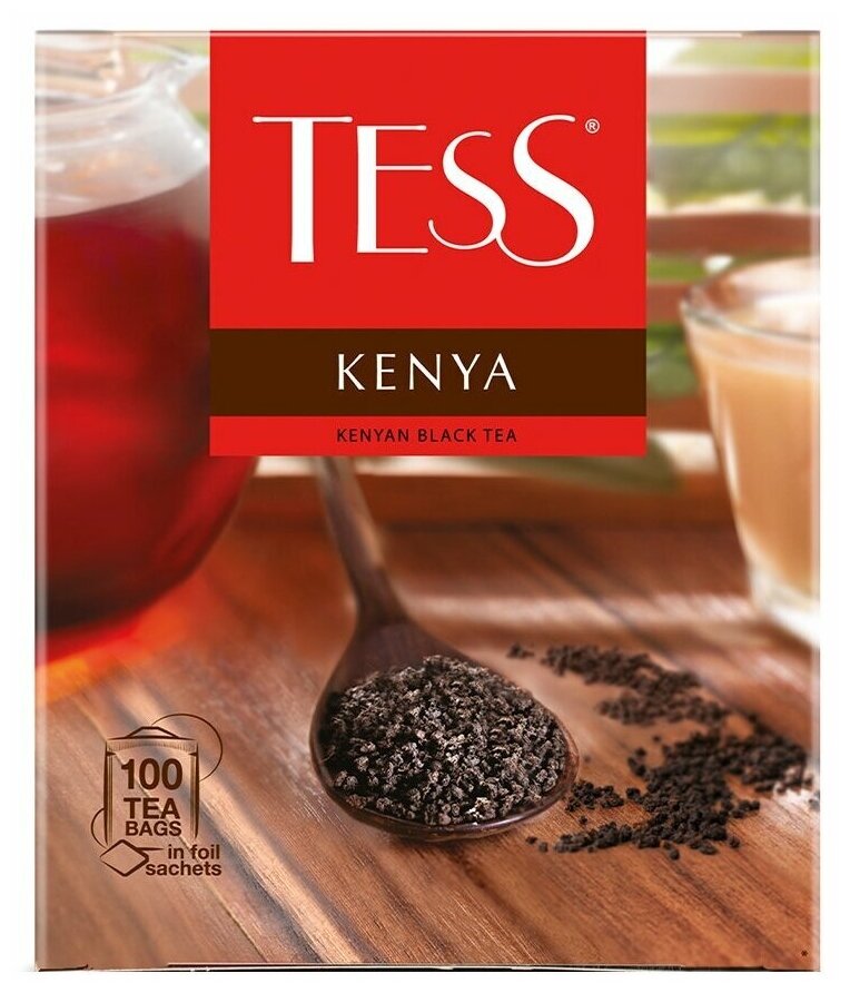 Упаковка 9 штук Чай Tess Kenya (2г х 100)(900 пакетиков с ярл.)