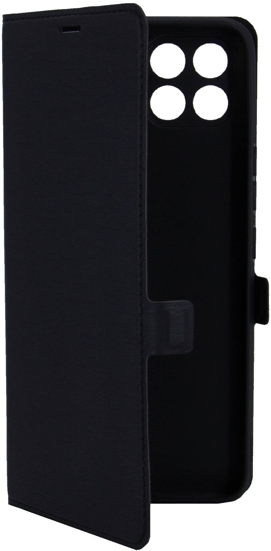 Чехол на Infinix Smart 6 HD (Инфиникс Смарт 6 ХД) черный чехол книжка эко-кожа с функцией подставки отделением для карт и магнитами Book case, Brozo