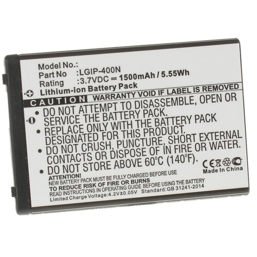 фото Аккумулятор ibatt ib-u1-m342 1500mah для lg gx200, gw620, gw820 expo, gw880, gt540 optimus, p500 optimus one, optimus p500, optimus s,