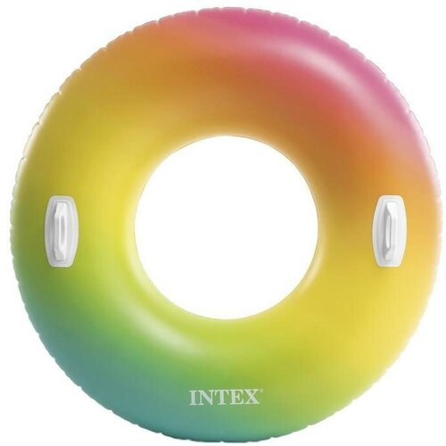 Круг для плавания Цветной вихрь, диаметр122 см, от 9 лет, 58202EU INTEX круг для плавания цветной вихрь d 122 см от 9 лет 58202eu