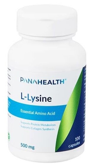 PANAHEALTH L-Lysine 500 мг 100 капсул (L-Лизин)