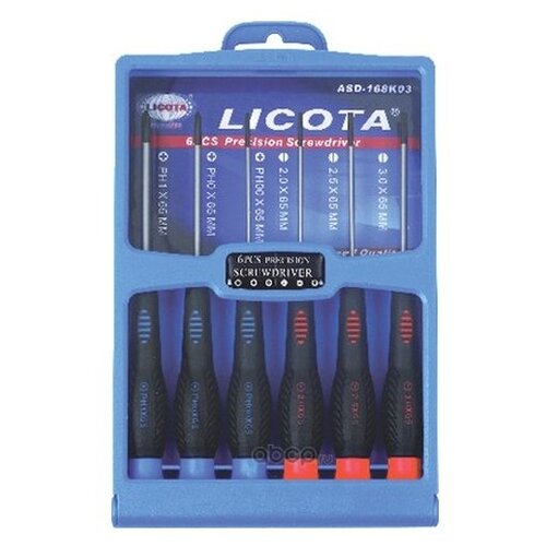 LICOTA - Набор отверток для точной механики (Производитель: LICOTA ASD168K03) licota asd 168k03 набор отверток для точной механики