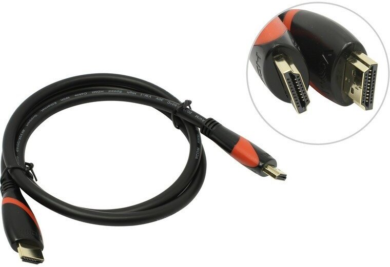 Кабель HDMI 19M/M ver. 2.0 black red, 1.8m VCOM <CG525-R-1.8> VCOM HDMI (m) - HDMI (m) 1.8м (CG525-R-1.8) - фото №16