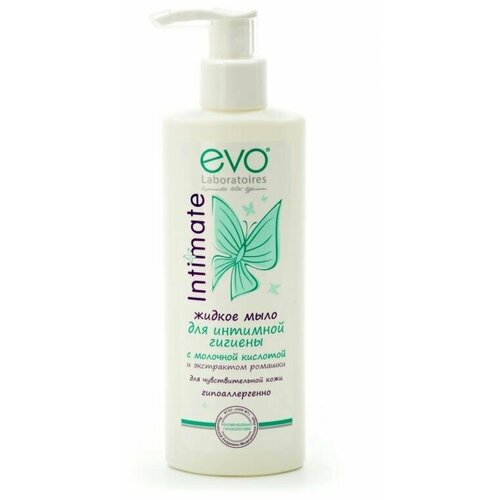 Жидкое мыло для интимной гигиены EVO для чувствительной кожи, 200 мл mama comfort жидкое мыло для интимной гигиены 500мл