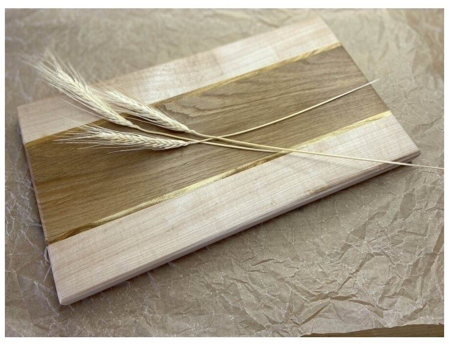 Доска разделочная деревянная для кухни разделки и резки, MyMatrixBox, дуб - фотография № 6