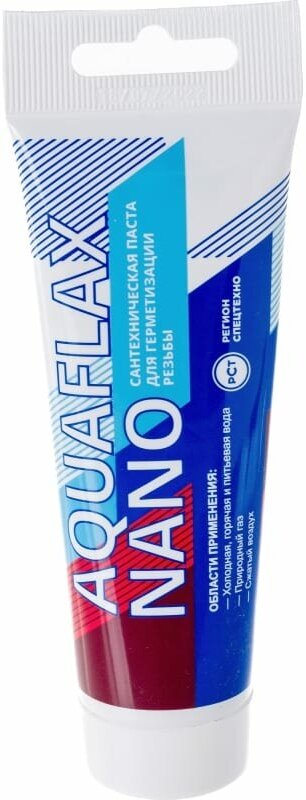 СантехМастер Aquaflax nano 04041, паста для льна, тюбик 80 гр. 4630009040415