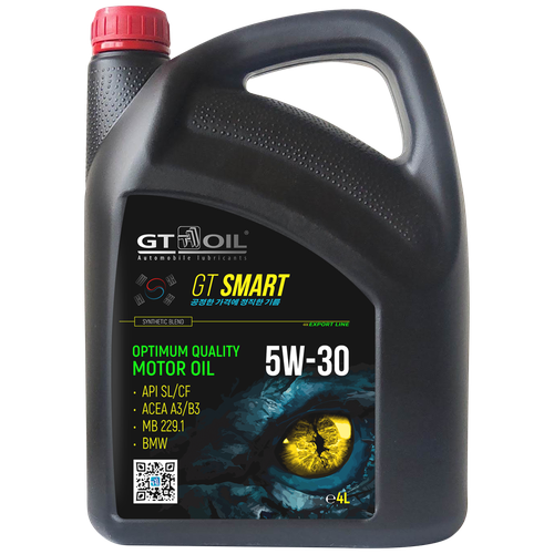 GT OIL Масло Моторное 5w-30 Gt Oil 5л Gt Smart Api Sl/Cf