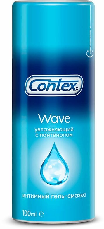 Гель-смазка интимная `CONTEX` Wave (увлажняющий с пантенолом) 100 мл