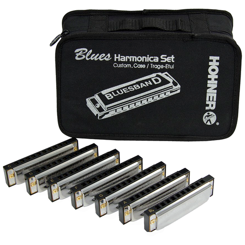 фото Hohner m91105 blues harmonica set набор из 7 гармошек по основным тональностям