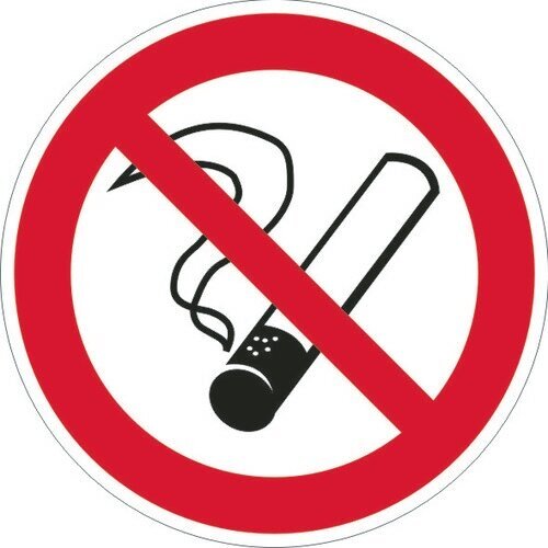 Знак "Запрещается курить" Стандарт Знак Р01, 200x200 мм, 00-00023632