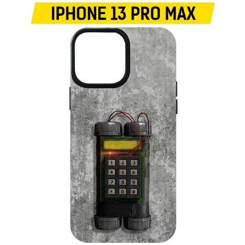 Чехол-накладка Krutoff Soft Case Cтандофф 2 (Standoff 2) - C4 для iPhone 13 Pro Max черный