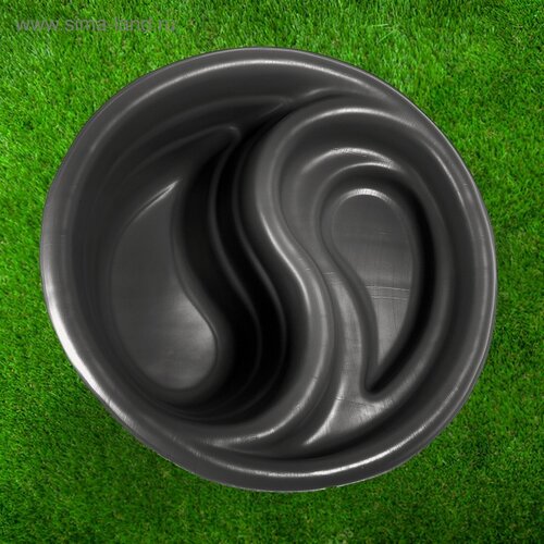 Изображение товара Пруд садовый пластиковый «Инь-Янь», 80 л, длина 80 см, ширина 80 см, чёрный