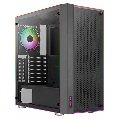 Корпус Aerocool Skribble черный, без БП (SKRIBBLE-G-BK-V1)