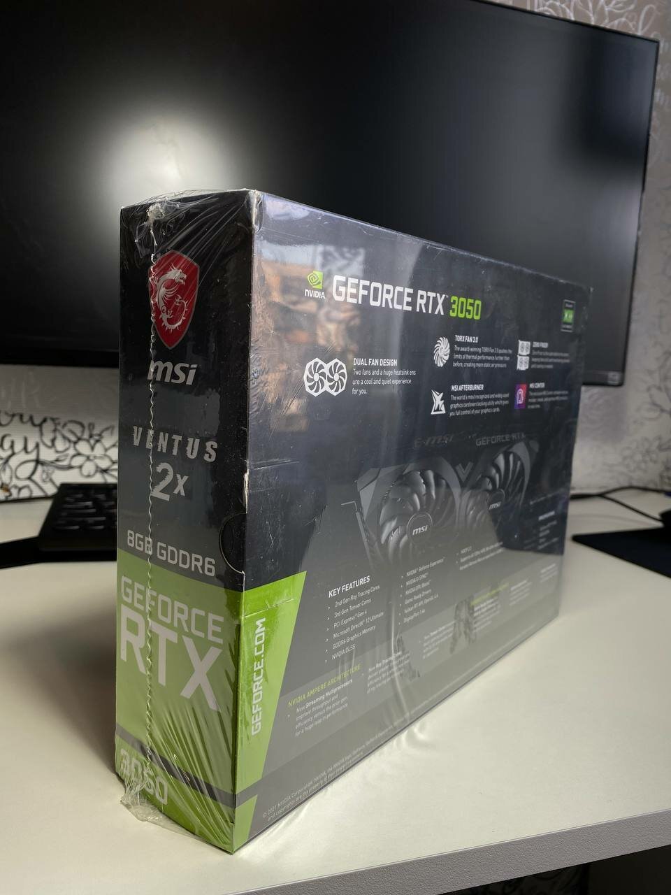 Видеокарта MSI GeForce RTX 3050 VENTUS 2X 8G OC