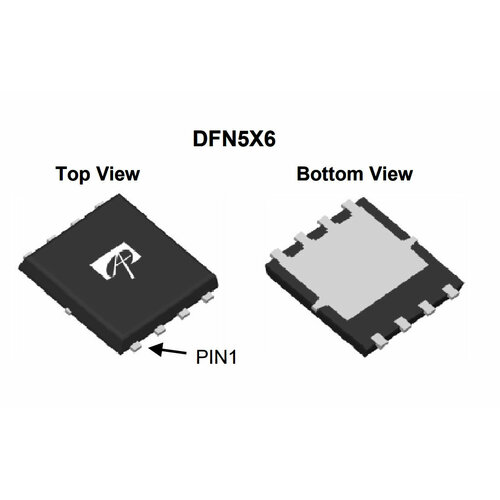 Микросхема AON6554 N-Channel MOSFET 30V 85A DFN5x6 микросхема aon6752 n channel mosfet 30v 85a dfn5x6