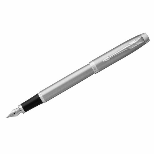 ручка перьевая parker im essential stainless steel ct средняя 1 0мм подар уп 2143636 Ручка перьевая Parker IM Essential Stainless Steel CT синяя, 0,8мм, подарочная упаковка, 318943