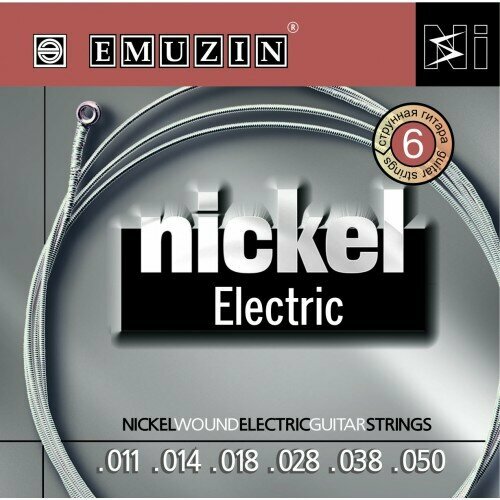 Струны для электрогитары Emuzin Nickel Electric 6N11-50 11-50 hlsae2401delia арфа леверсная 24 струны со звукоснимателем мастерская прохора лапина
