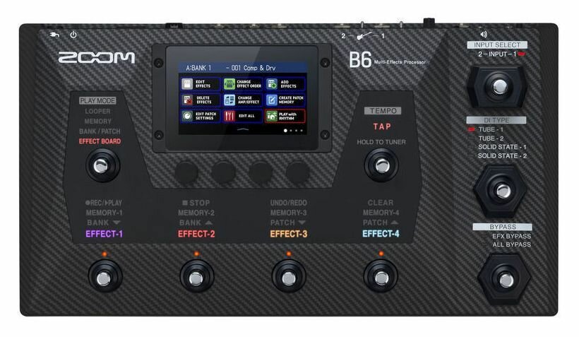 Процессор для бас-гитары Zoom B6