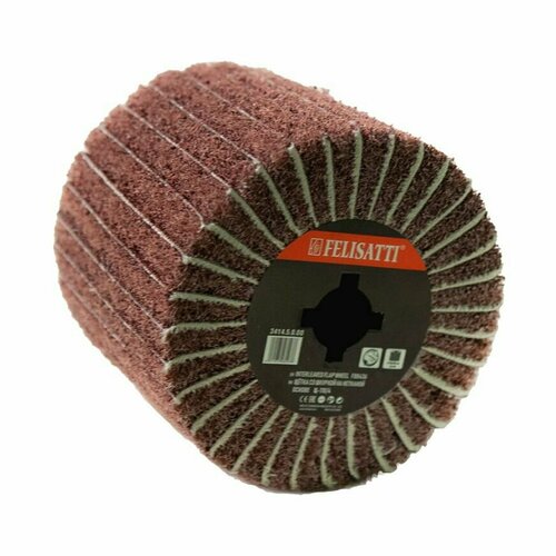 Щетка для щеточношлифовальной машины Felisatti Щ-110/4 со шкуркой на нетканой основе (тонкое структурирование)