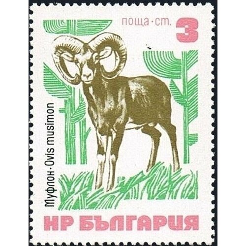 (1973-041) Марка Болгария Муфлон  Редкие животные (млекопитающие) II Θ