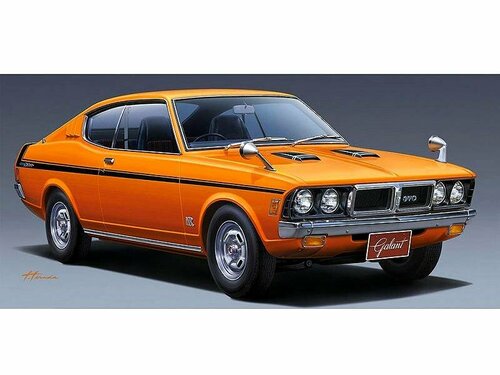 Склеиваемая пластиковая модель автомобиль Mitsubishi Colt Galant GTO-MR. Масштаб 1:24