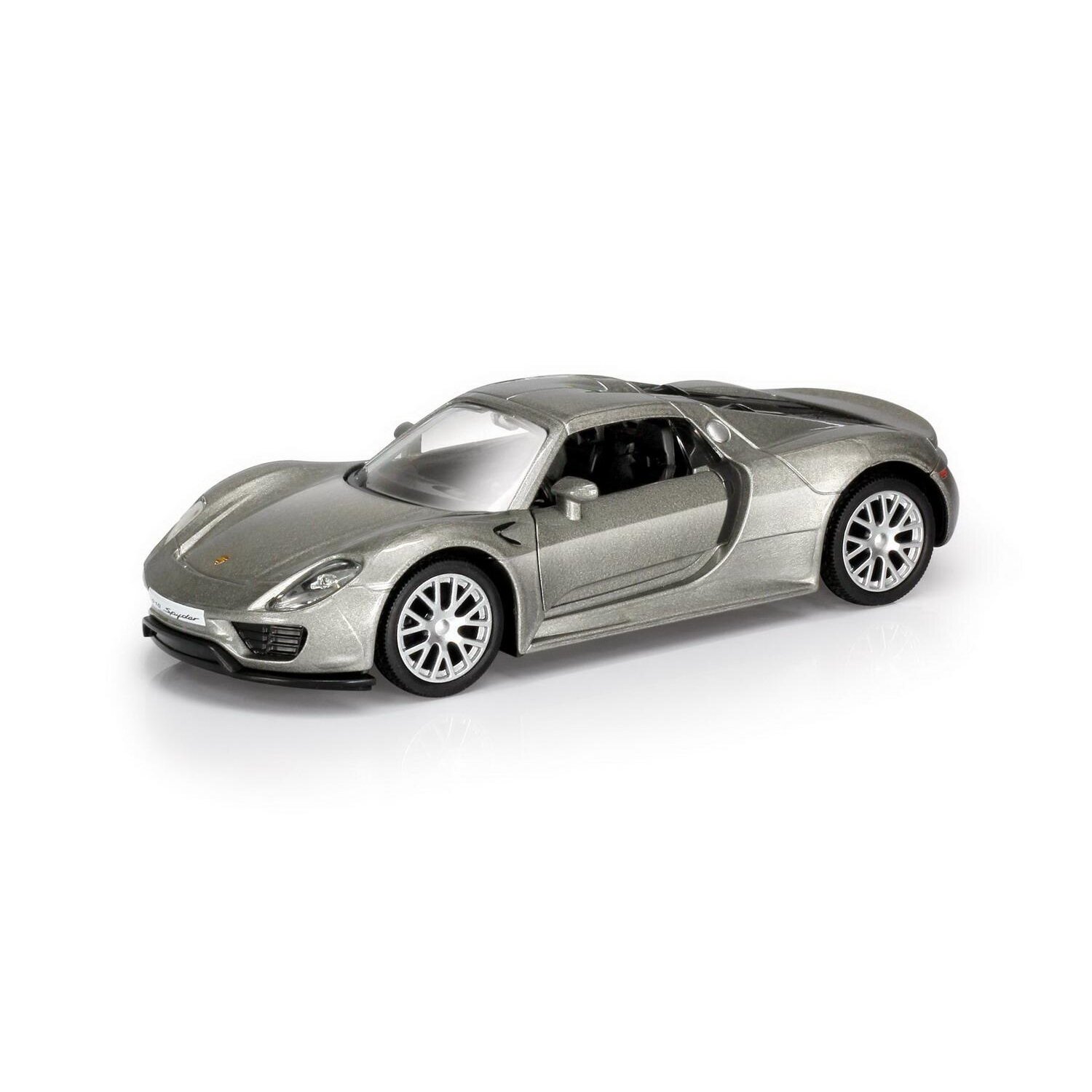 Машина металлическая RMZ City 1:32 Porsche 918 Spyder, инерционная, серебристый цвет - Uni Fortune [554030-SIL]