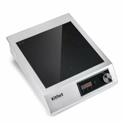 Kitfort Индукционная плита КТ-142 3500 Вт 1 конфорка таймер серебристая 3594900₽