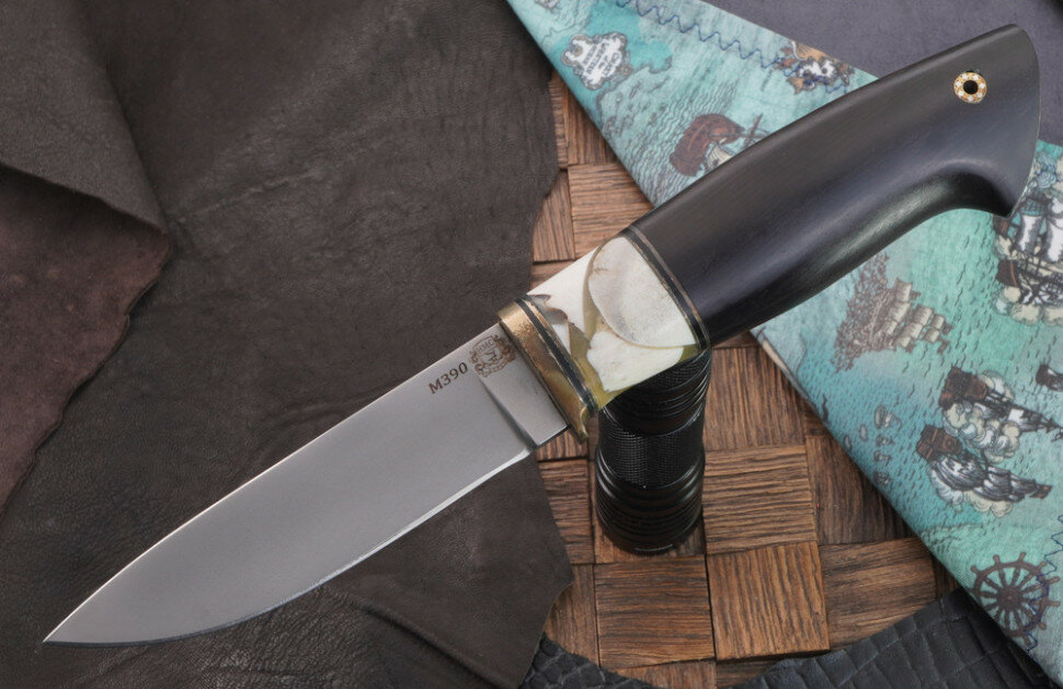 Мастерская Сковородихина нож Крот, сталь Bohler M390, рукоять граб