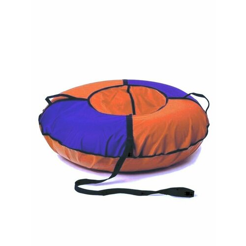 фото Тюбинг ватрушка 100 см оранжево-синий пластик