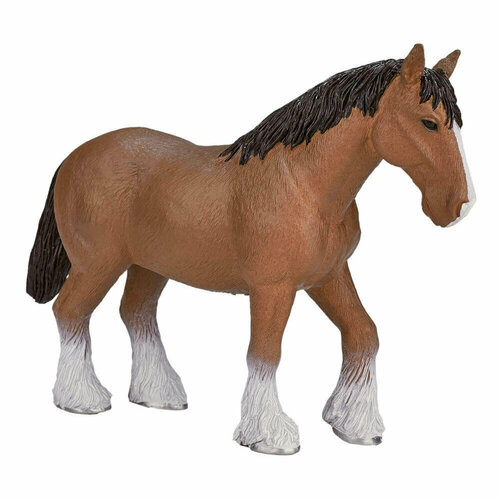 KONIK Лошадь Клейдесдаль, коричневая AMF1026