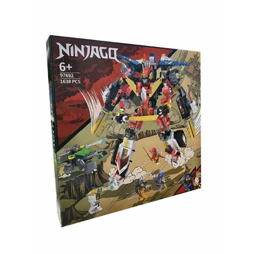 Конструктор Ninja Робот Нии Самурай Икс, 97692 конструктор ninjago водный дракон нии мастер кружитцу голубой ниндзяго минифигурки нии зейна маарайского стража 450 дет