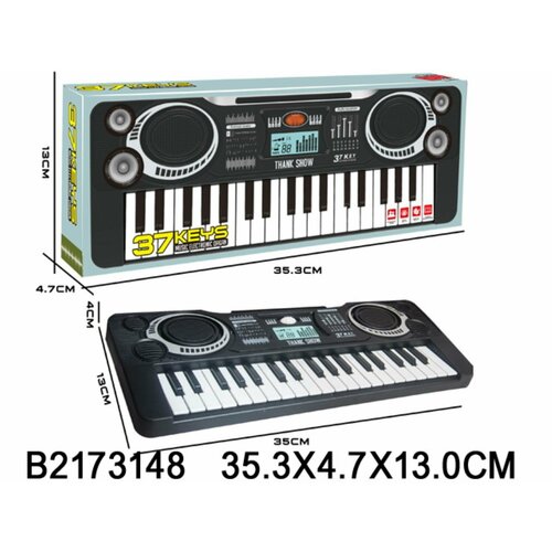 синтезатор электронный veld co 101915 на батарейках 37 клавиш микрофон Синтезатор на батарейках, 37 клавиш, батарейки в комплект не входят, в к 35,3x4,7x13 см