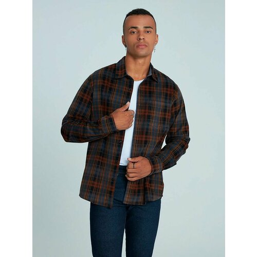 фото Рубашка velocity, размер xl, коричневый