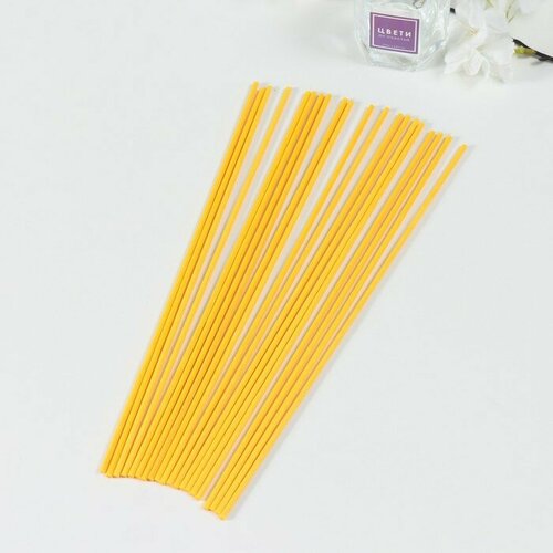 Палочка фибровая для аромадиффузора Жёлтая 03х03х25 см 20шт 338₽
