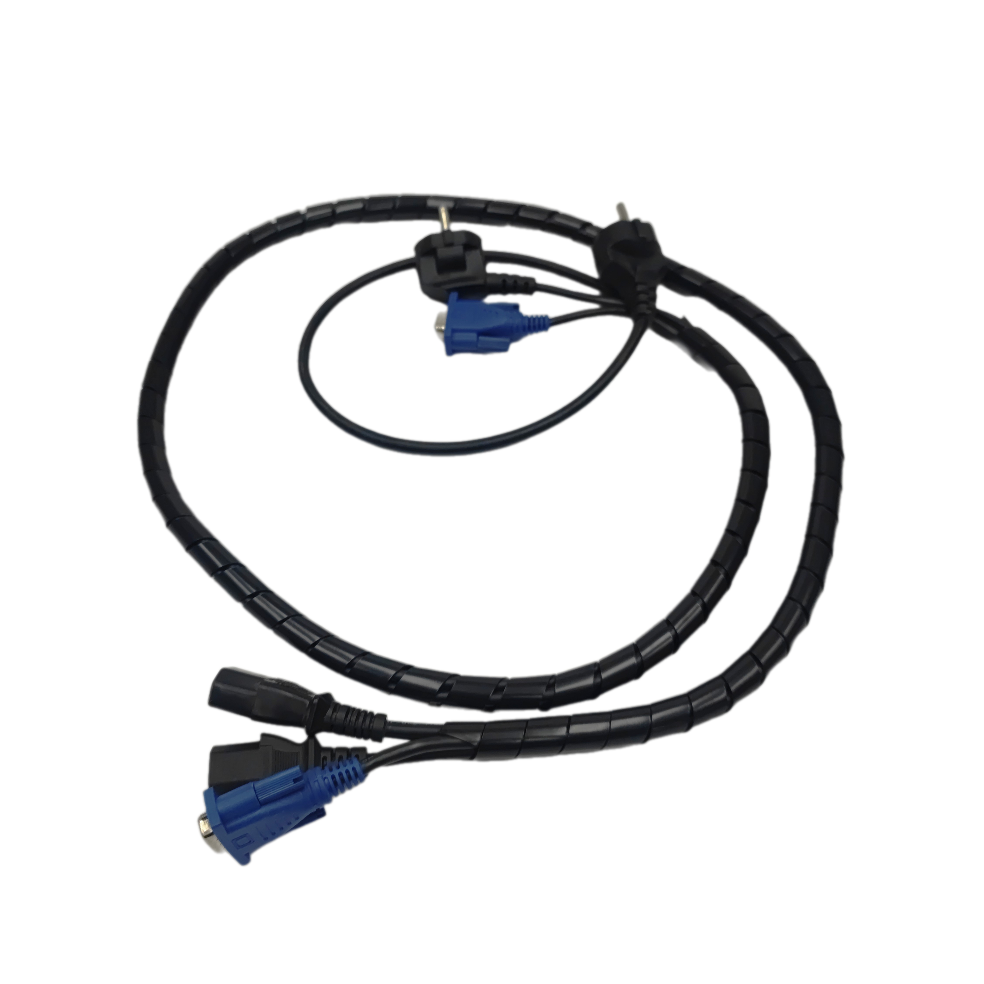 Оплетка спиральная для защиты кабелей и проводов 15мм, 10м, черная - фотография № 7