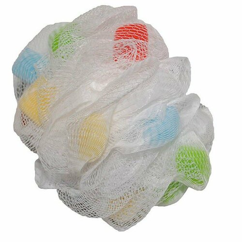 Мочалка для душа синтетика с поролоновой губкой