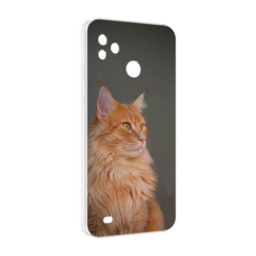 Чехол MyPads кошка мейн кун 1 для Tecno Pop 5 Go задняя-панель-накладка-бампер