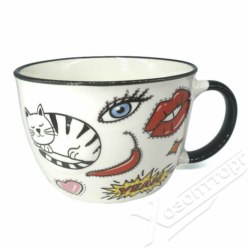 Бульонница 750мл The cats 2 OLS-606-24 Керамика Shanghai CO