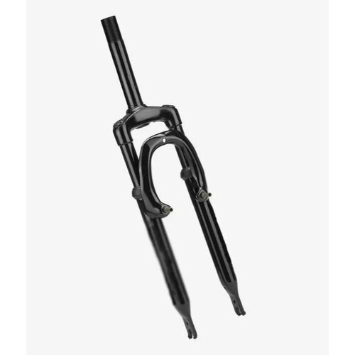 фото Вилка амортизационная trix 24"х1-1/8", сталь, безрезьбовой шток 250мм, ход 80мм, disk и v-br тормоз, матовая черная