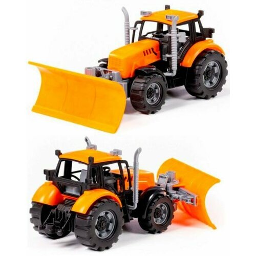 Полесье Трактор Прогресс с лопатой-отвалом инерционный оранжевый 91765 трактор прогресс с лопатой отвалом инерционный оранжевый в коробке 91765 полесье