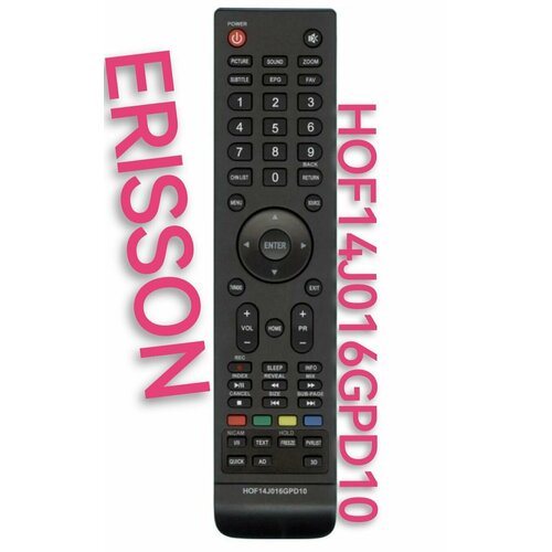 Пульт HOF14J016GPD10 для ERISSON/erisson телевизора пульт huayu 55ules85t2sm 49ules85t2sm для lcd led телевизоров erisson