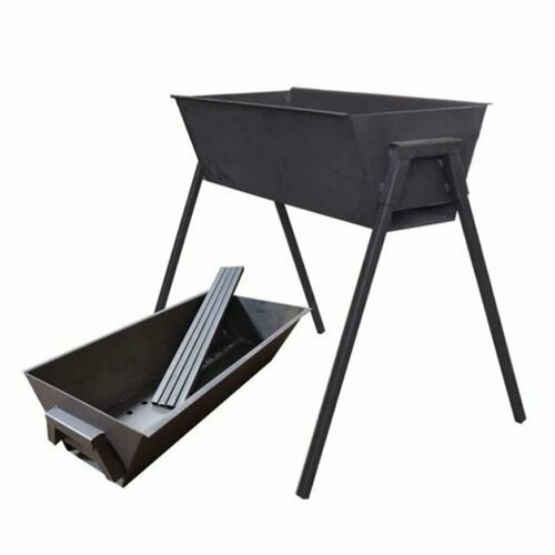 Мангал 530 мм, 510х240х165 мм, 2 мм, разборный, Стационарный