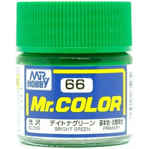 Mr.Color Краска эмалевая цвет Ярко-Зеленый глянцевый, 10мл