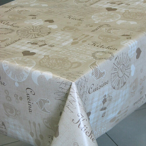 Скатерть Клеенка на стол Borsa Camelia Кухня 140x100 см арт 233/5'