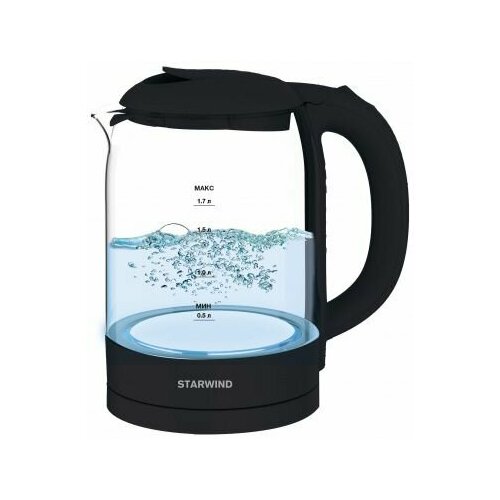 Электрический чайник Starwind 17л 2200Вт черный корпус пластик 174700₽