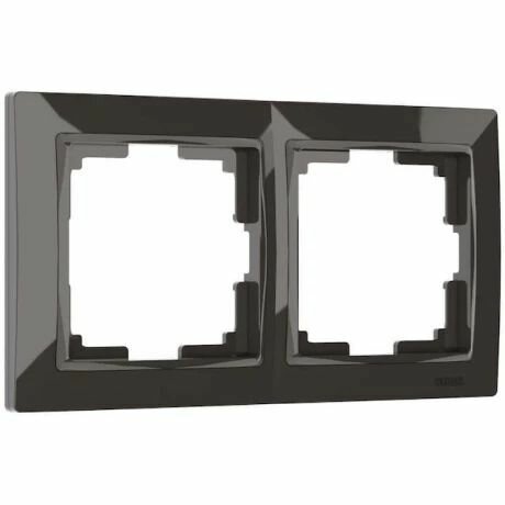 ( 2 штуки) Werkel Snabb basic WL03-Frame-02 серо-коричневый, Рамка на 2 поста ( 2 штуки)