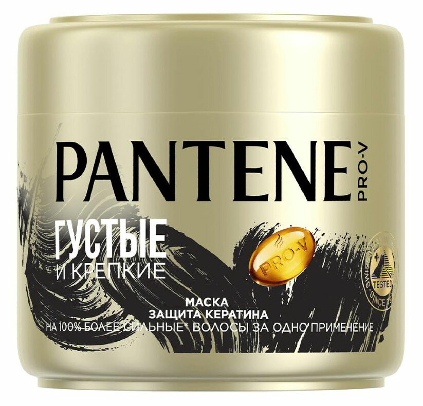 Маска для волос Pantene Pro-V Густые и крепкие Защита кератина, 300 мл