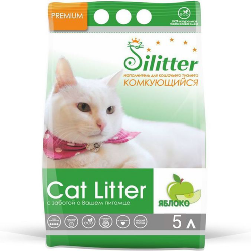 Комкующийся наполнитель с ароматом яблока для кошек 5 л