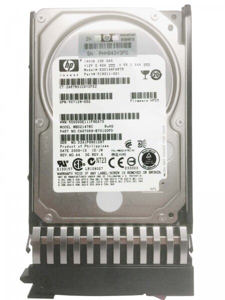 Жесткий диск HP EG0146FARTR 146Gb 10000 SAS 2,5" HDD